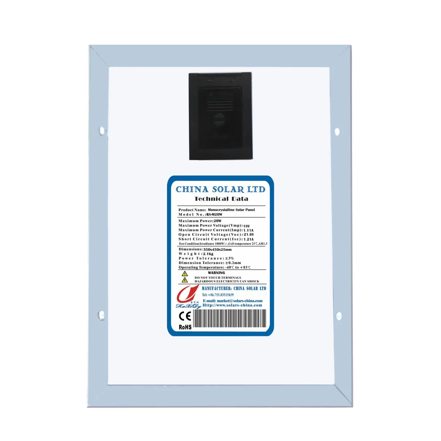 Fotovoltaikus Napelem 20W