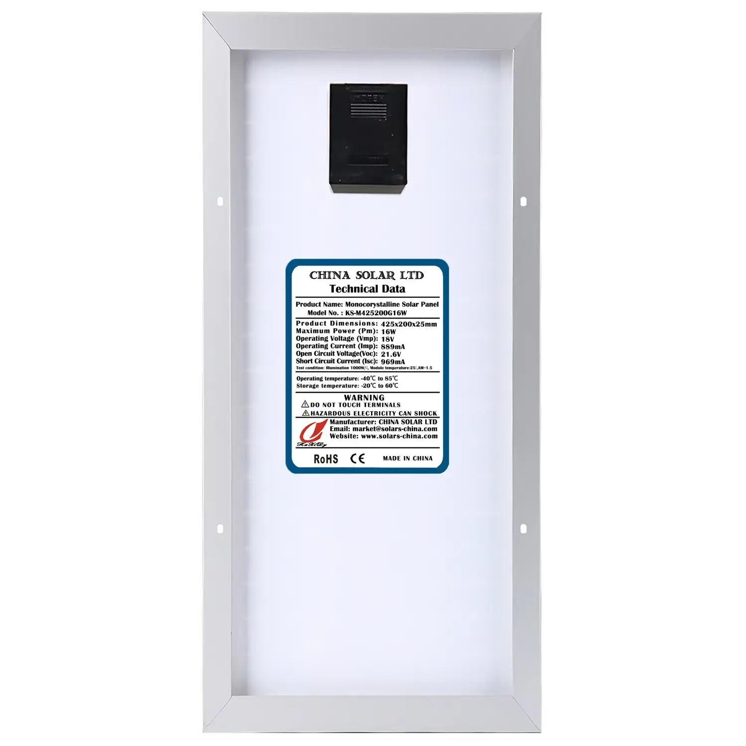 Fotovoltaikus Napelem 16W