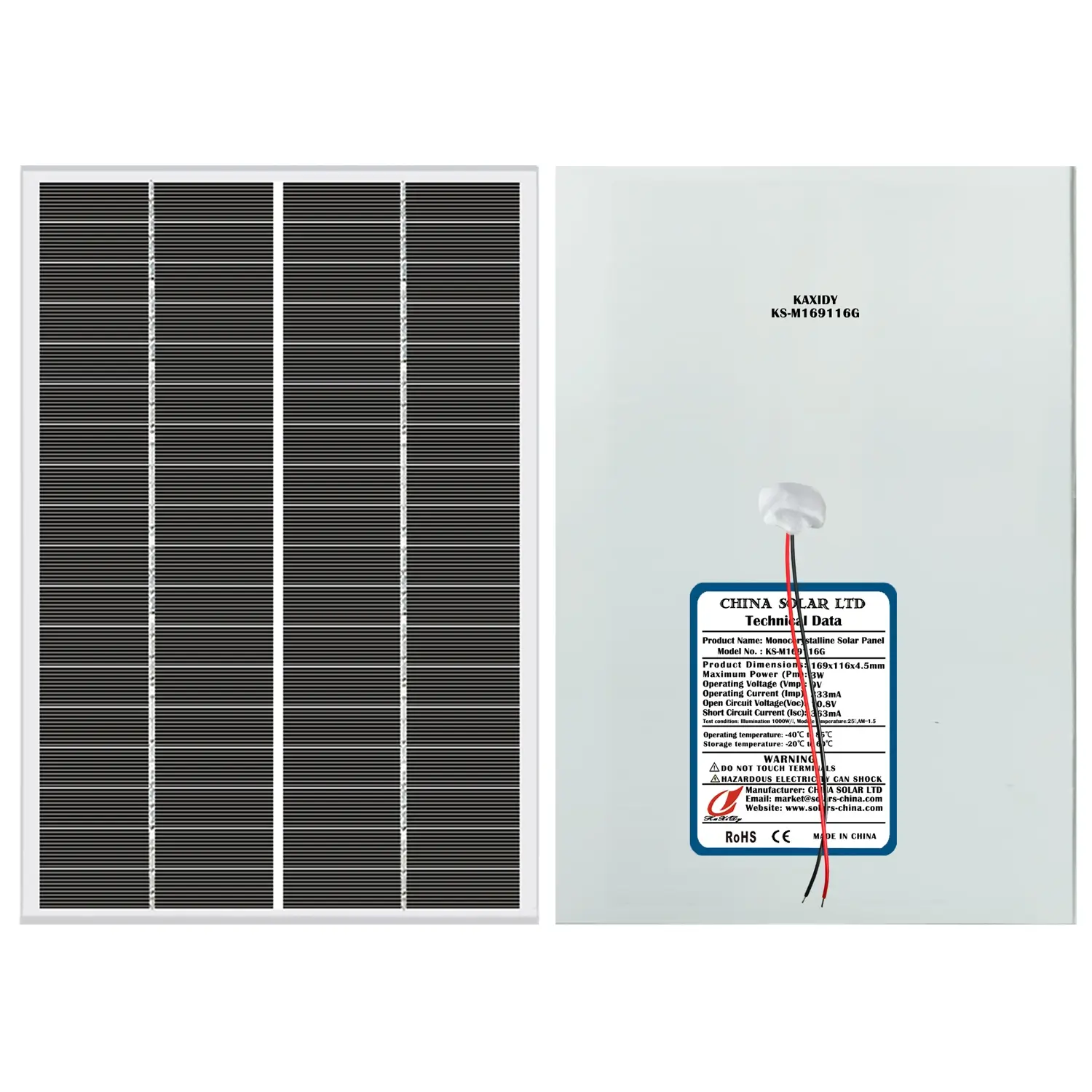 Fotovoltaikus Napelem 3W