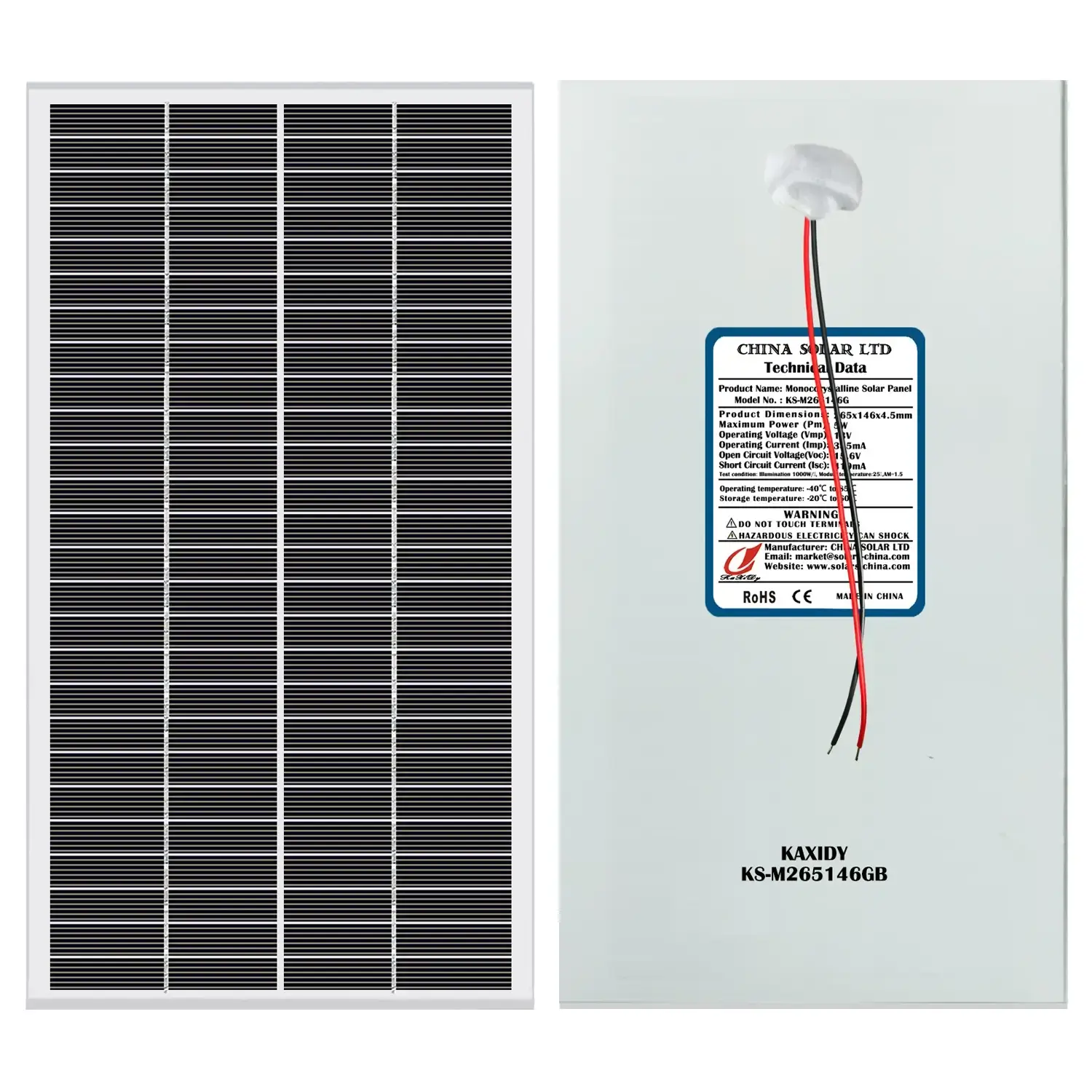 Fotovoltaikus Napelem 5W