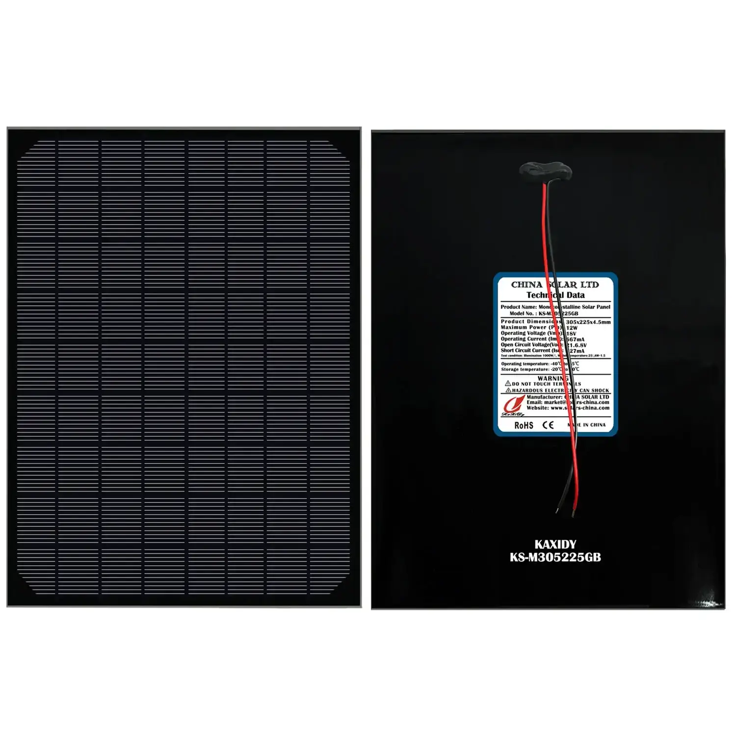 12V Fotovoltaikus Napelem