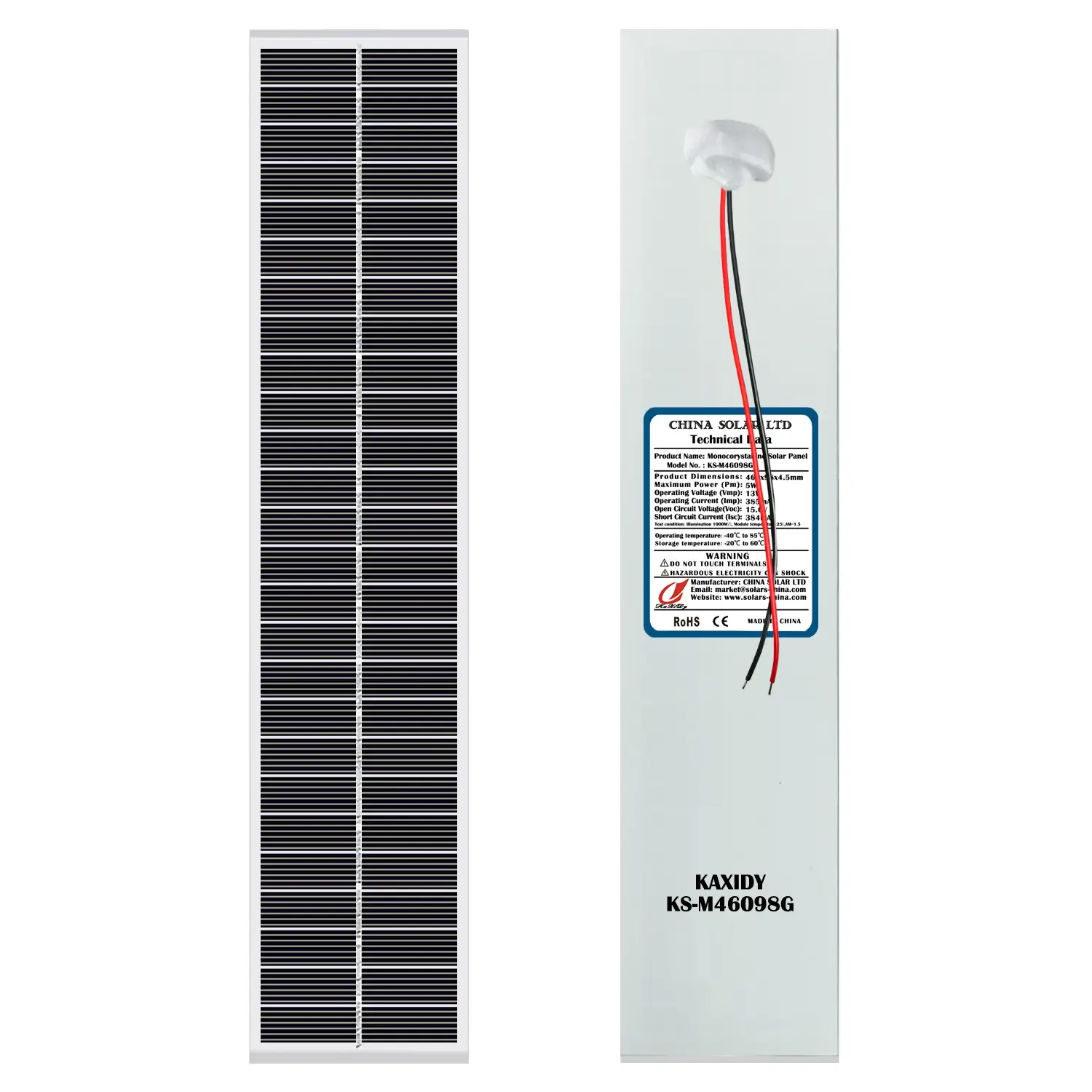 Fotovoltaikus Napelem 5W 13V