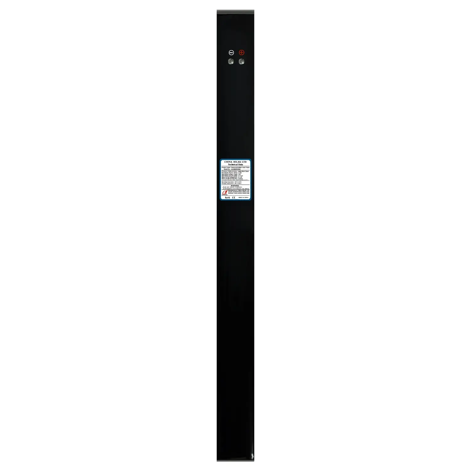 3W Fekete Fotovoltaikus Napelem